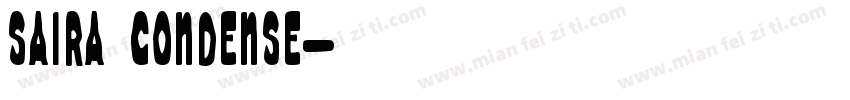 Saira Condense字体转换